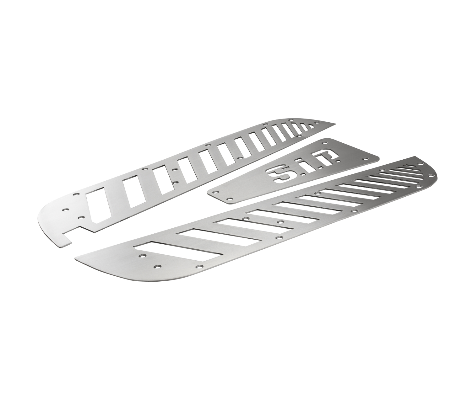 Vespa PX PE T5 LML SIP Floor Board Runner Set Satin Stainless Steel