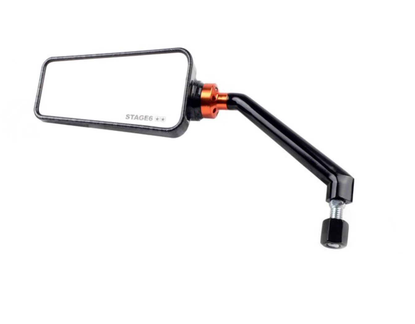 Vespa Lambretta Universal Stage6 F1 Carbon Effect Gloss Mirror M8 x 20 - Left Hand