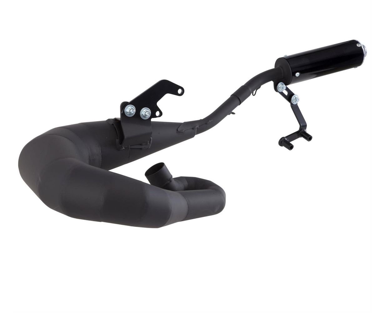 Lambretta Series 2 3 Li GP SX TV NK Road Black Performance Exhaust - AF Rayspeed