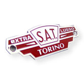 Lambretta Series 1-3 S.A.T Torino Seat Badge - Red