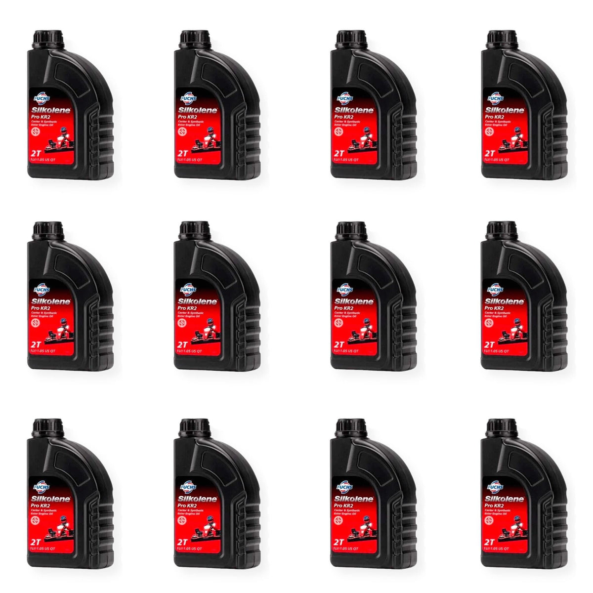 Silkolene Pro KR2 Synthetic 2T Engine Oil 1L - 12 Pack