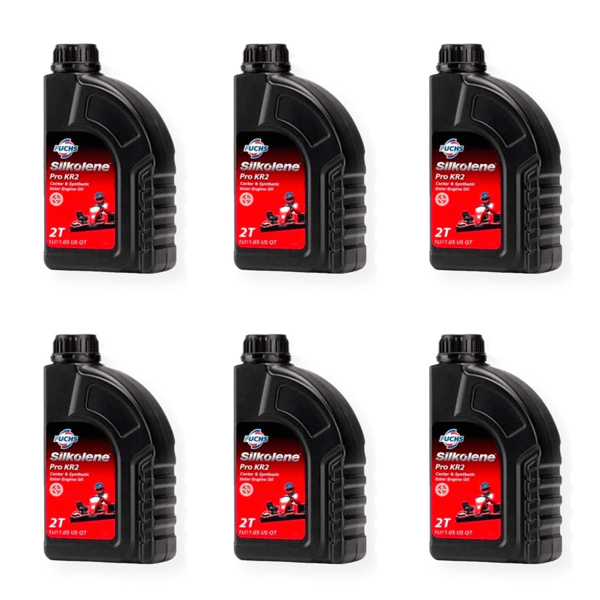 Silkolene Pro KR2 Synthetic 2T Engine Oil 1L - 6 Pack