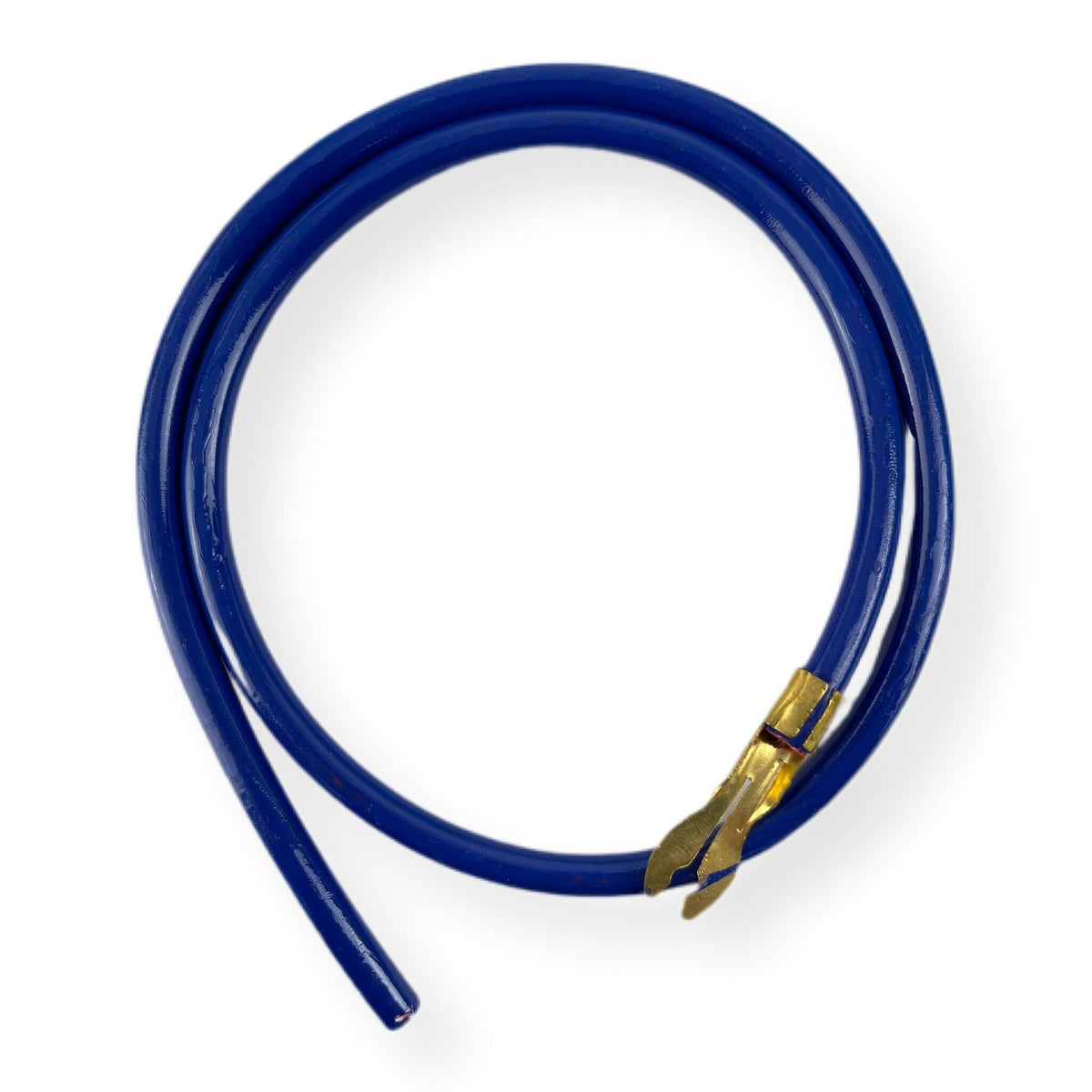 Vespa Lambretta Scooter Spark Plug HT Lead with OEM-Type Fork Terminal - Blue