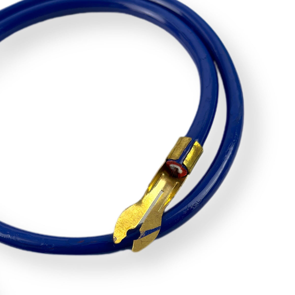 Vespa Lambretta Scooter Spark Plug HT Lead with OEM-Type Fork Terminal - Blue