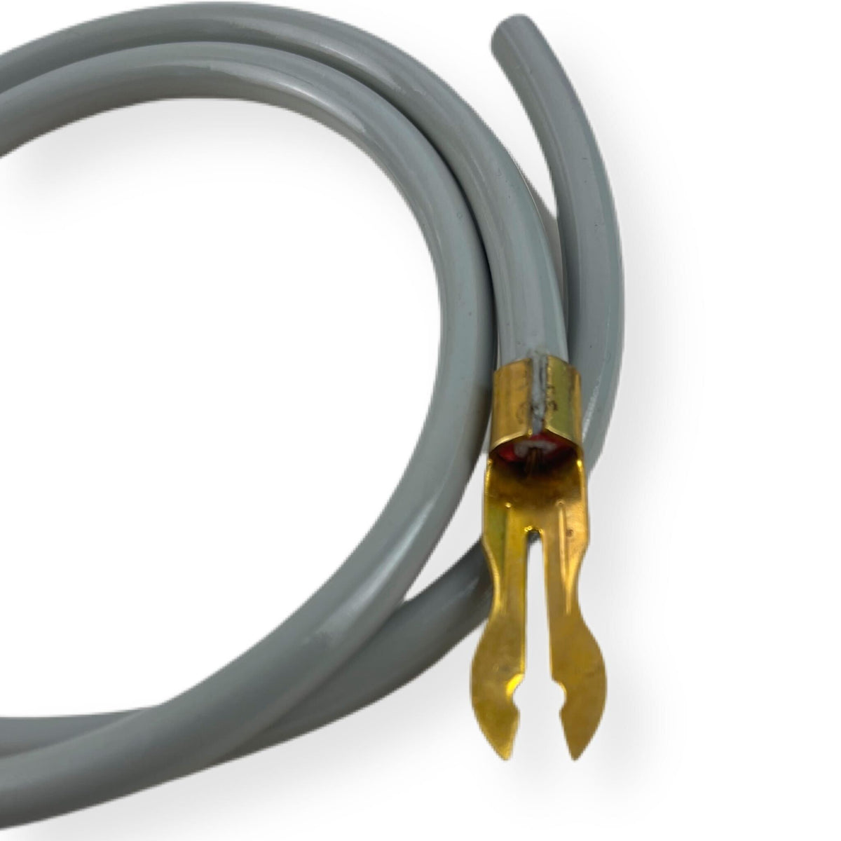 Vespa Lambretta Scooter Spark Plug HT Lead with OEM-Type Fork Terminal - Grey