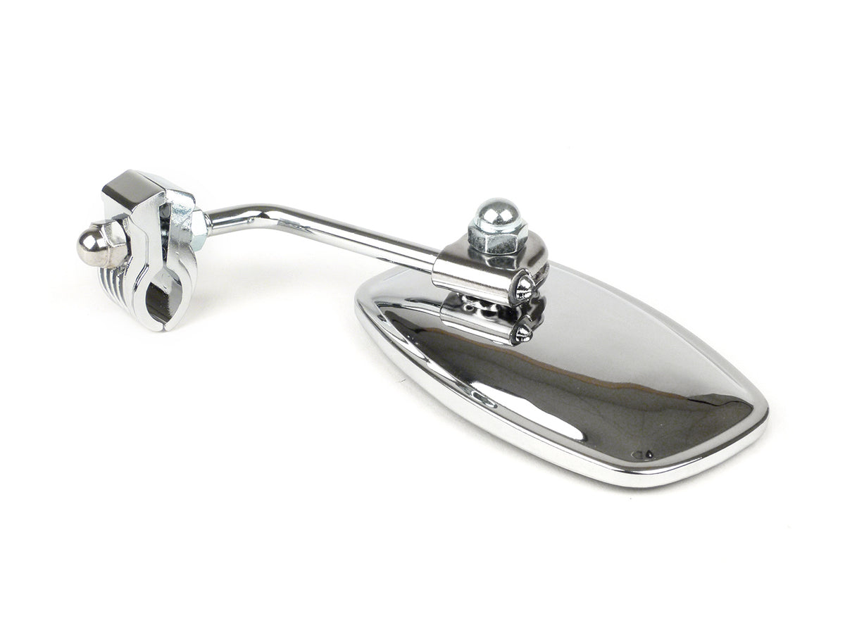 Vespa Lambretta Scooter Legshield SKY Clip On Mirror - Chrome 105x70mm