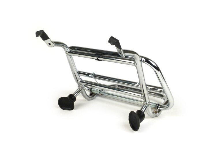 Vespa Primavera Sprint S 50 125 150 Chrome Front Fold Down Rack Carrier