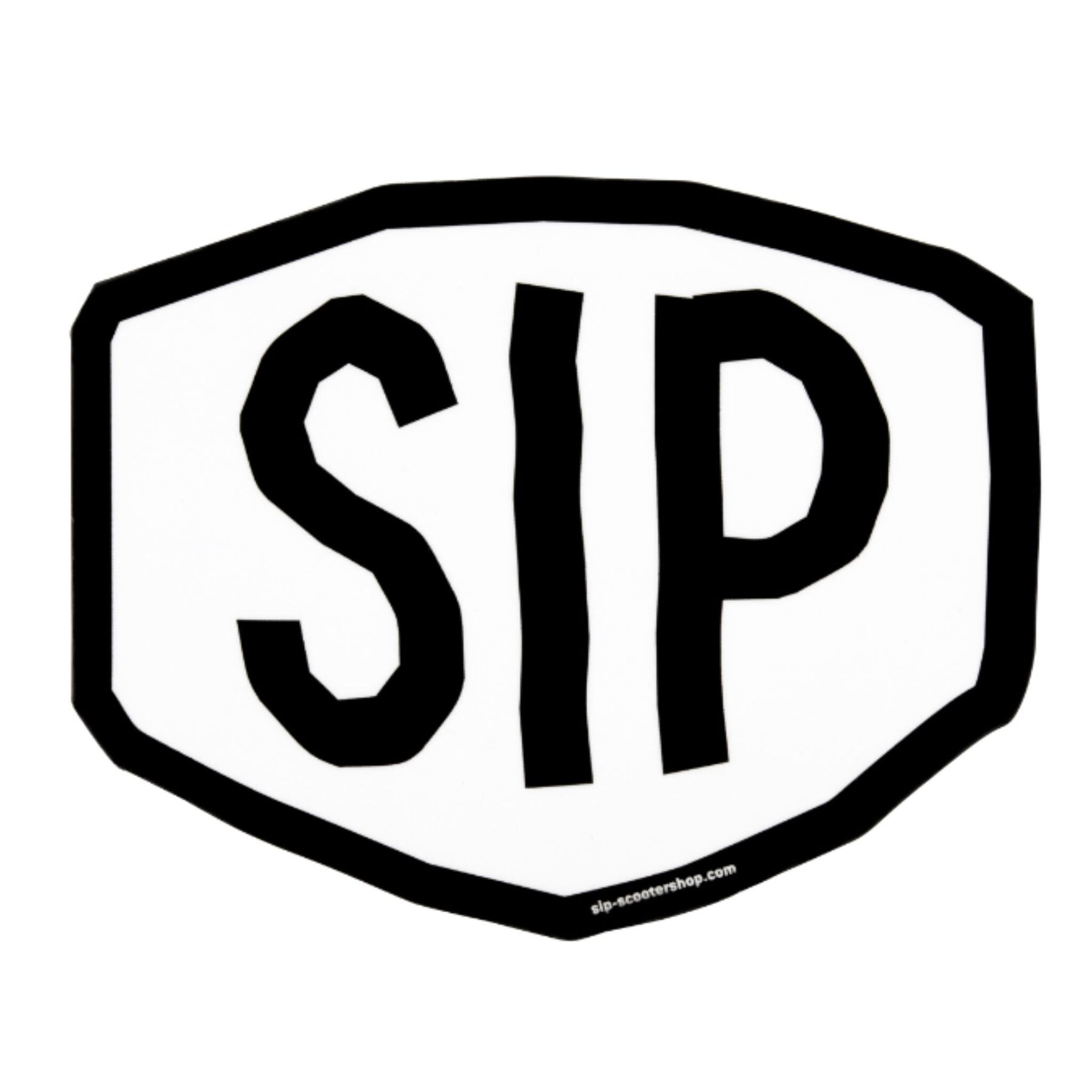 SIP Tape Logo Sticker - 70mm x 55mm - White