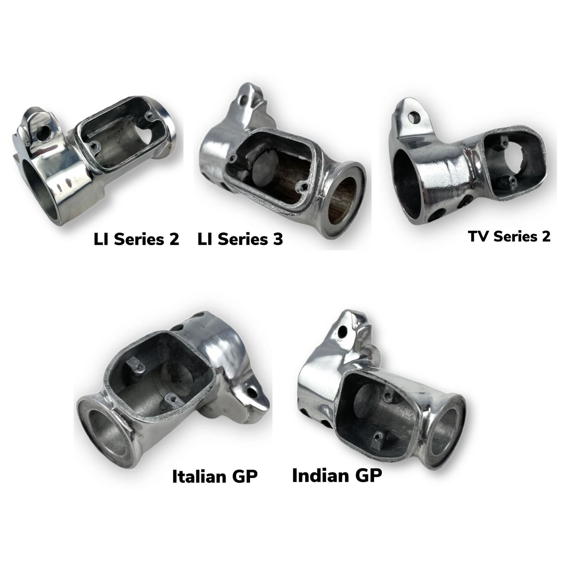 Lambretta Series 1 2 3 Li GP LiS SX TV Hydraulic Outboard Disc Brake Kit - Black With Red Caliper and Black Windows