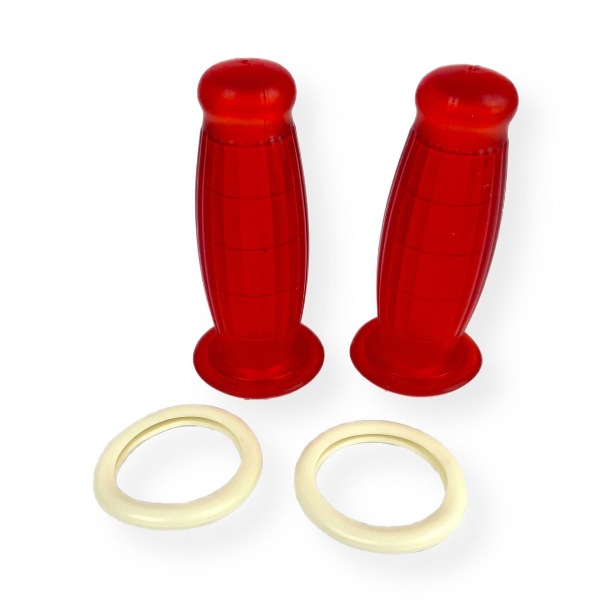 Lambretta Series 2 Li TV Balloon Grips Dot Type 27mm Red