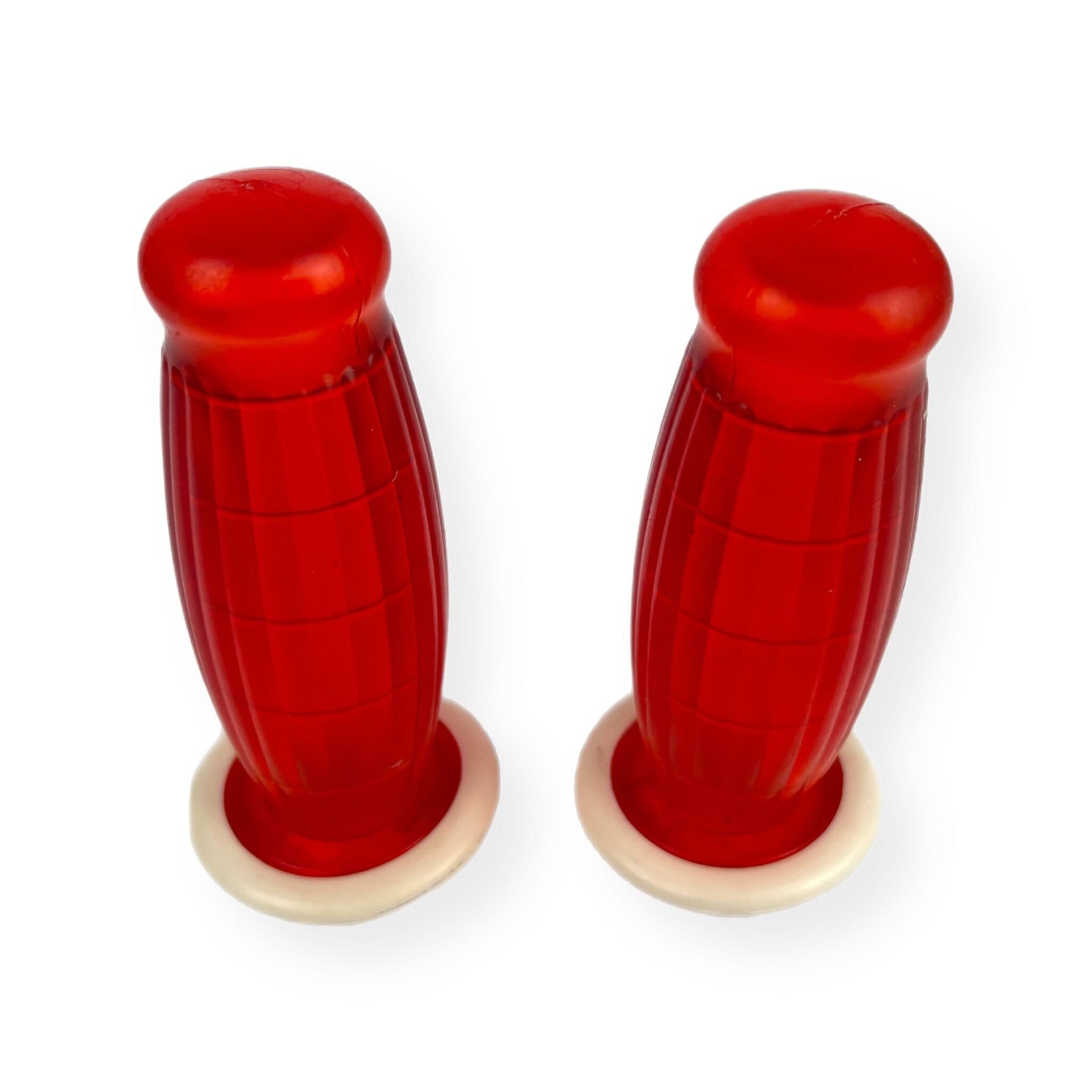 Lambretta Series 2 Li TV Balloon Grips Dot Type 27mm Red
