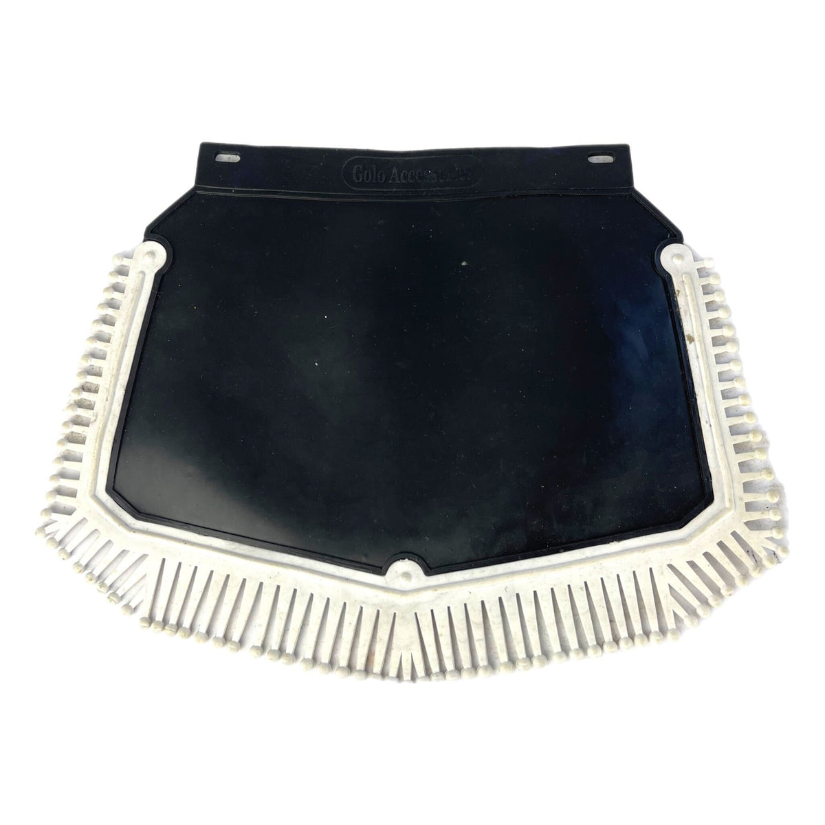 Lambretta Vespa Scooter Black Mudflap With White Tassels