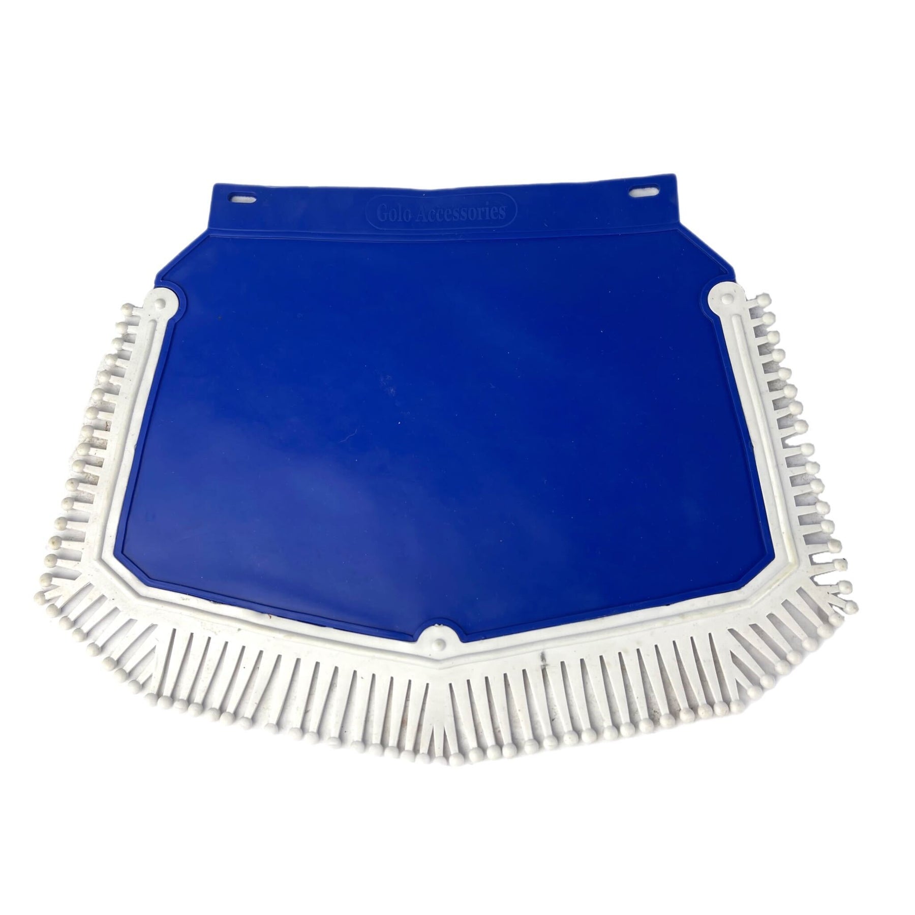 Lambretta Vespa Scooter Blue Mudflap With White Tassels