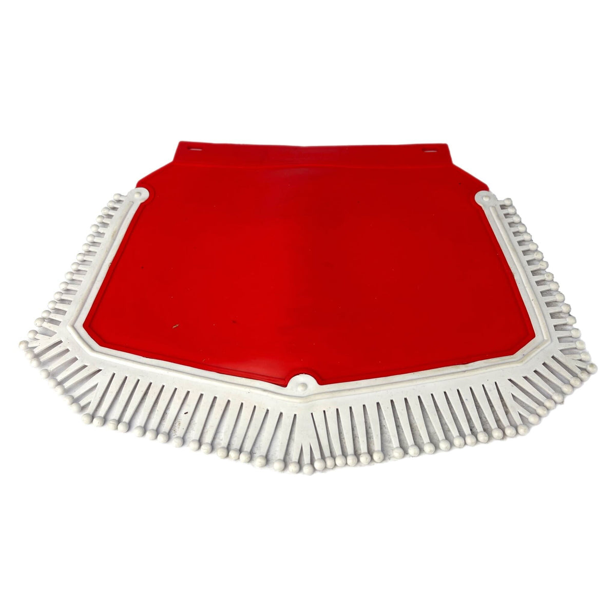 Lambretta Vespa Scooter Red Mudflap With White Tassels