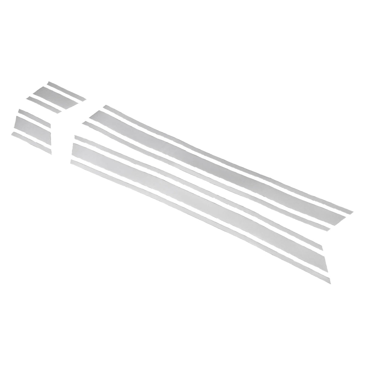 Vespa Lambretta Scooter Universal Side Panel Sticker Stripes Pair 630x110mm - White