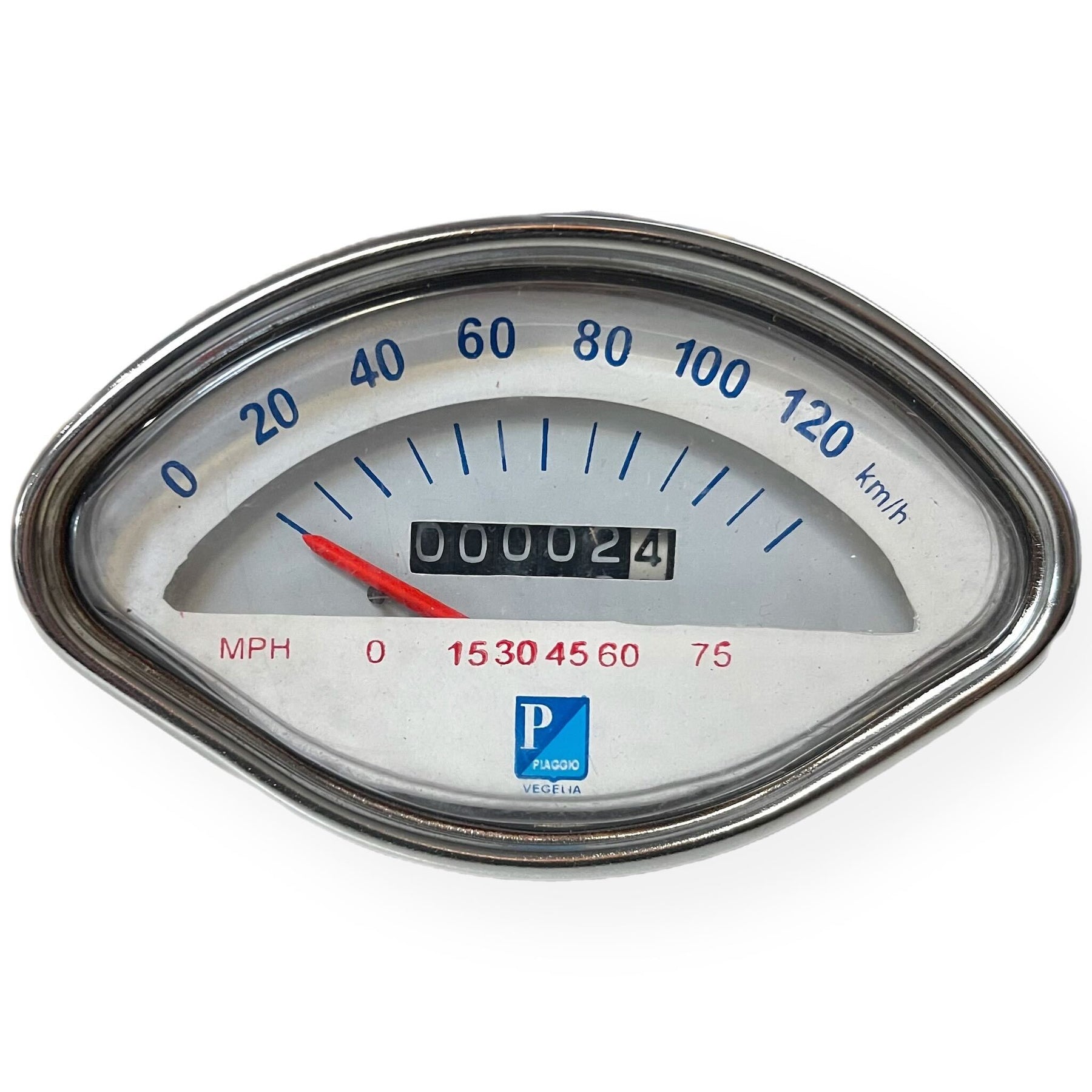 Vespa - Speedometer - Sprint/GS/SS/VBB - 120KMH/75MPH - Blue