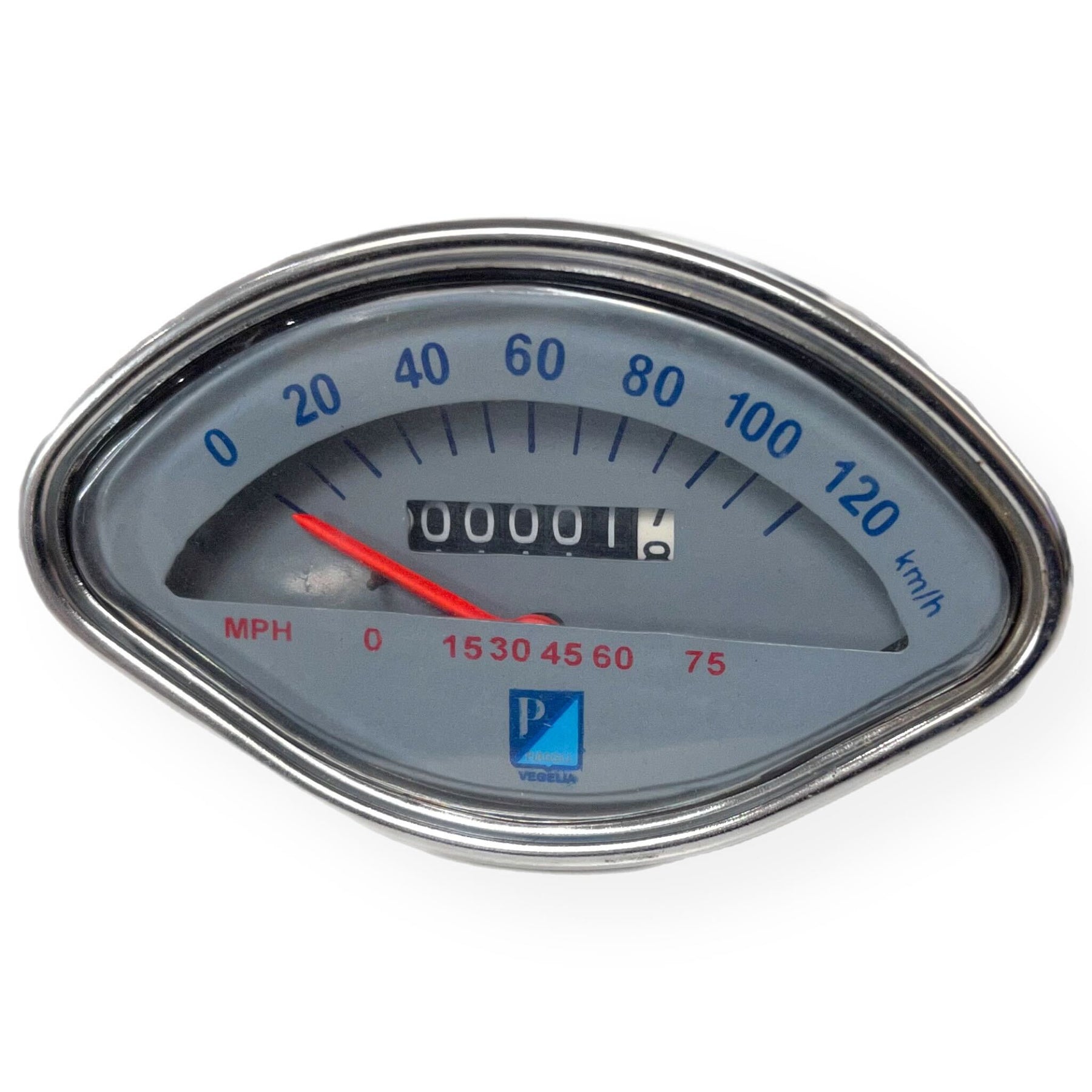Vespa VBB Sprint Sportique GS150 GS160 SS180 120kmh/75mph Speedometer Grey