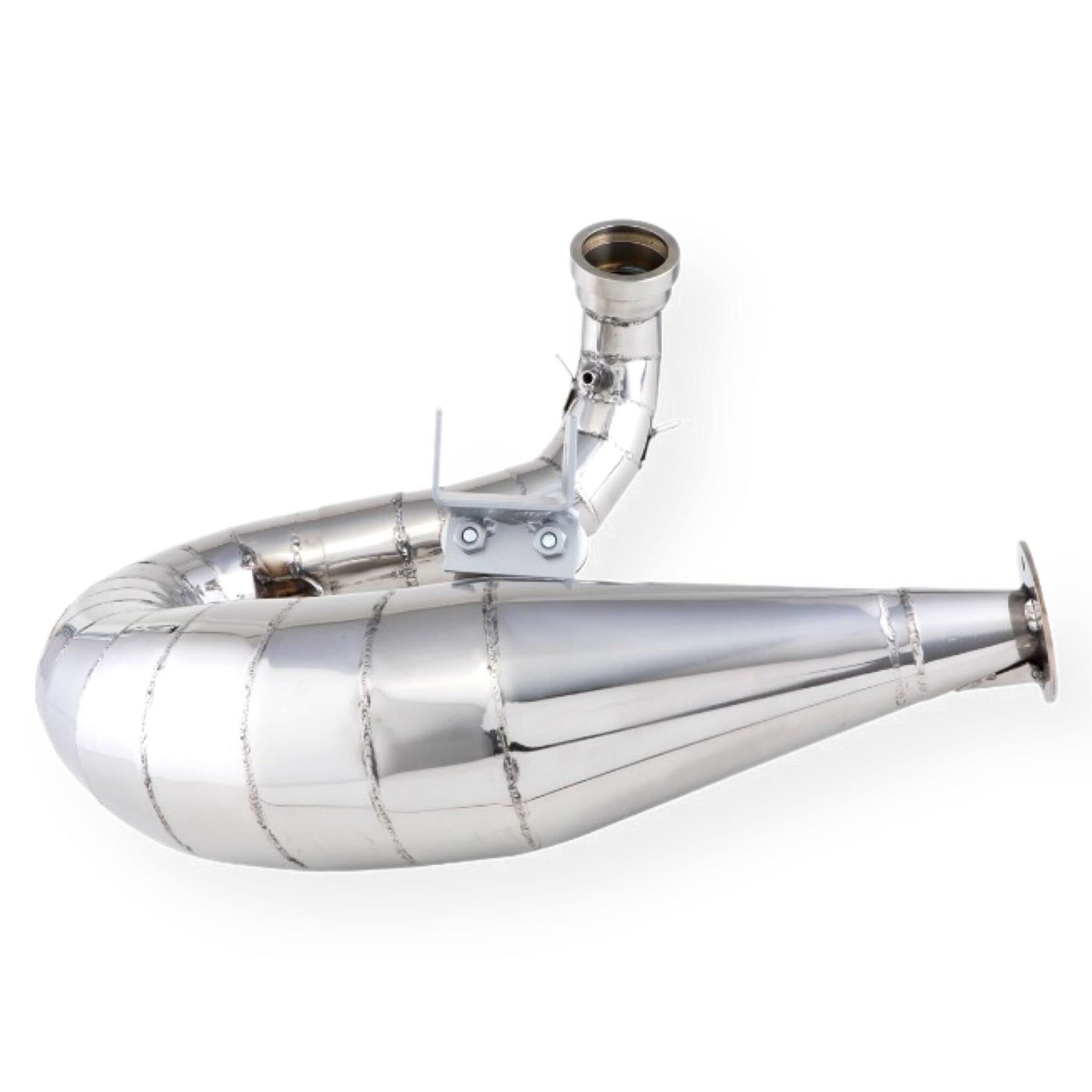 Vespa 200 Rally P200E PX200 E Lusso Cosa SIP Performance NORDSPEED Design Stainless Steel Polished Racing Exhaust & Carbon Silencer End Can