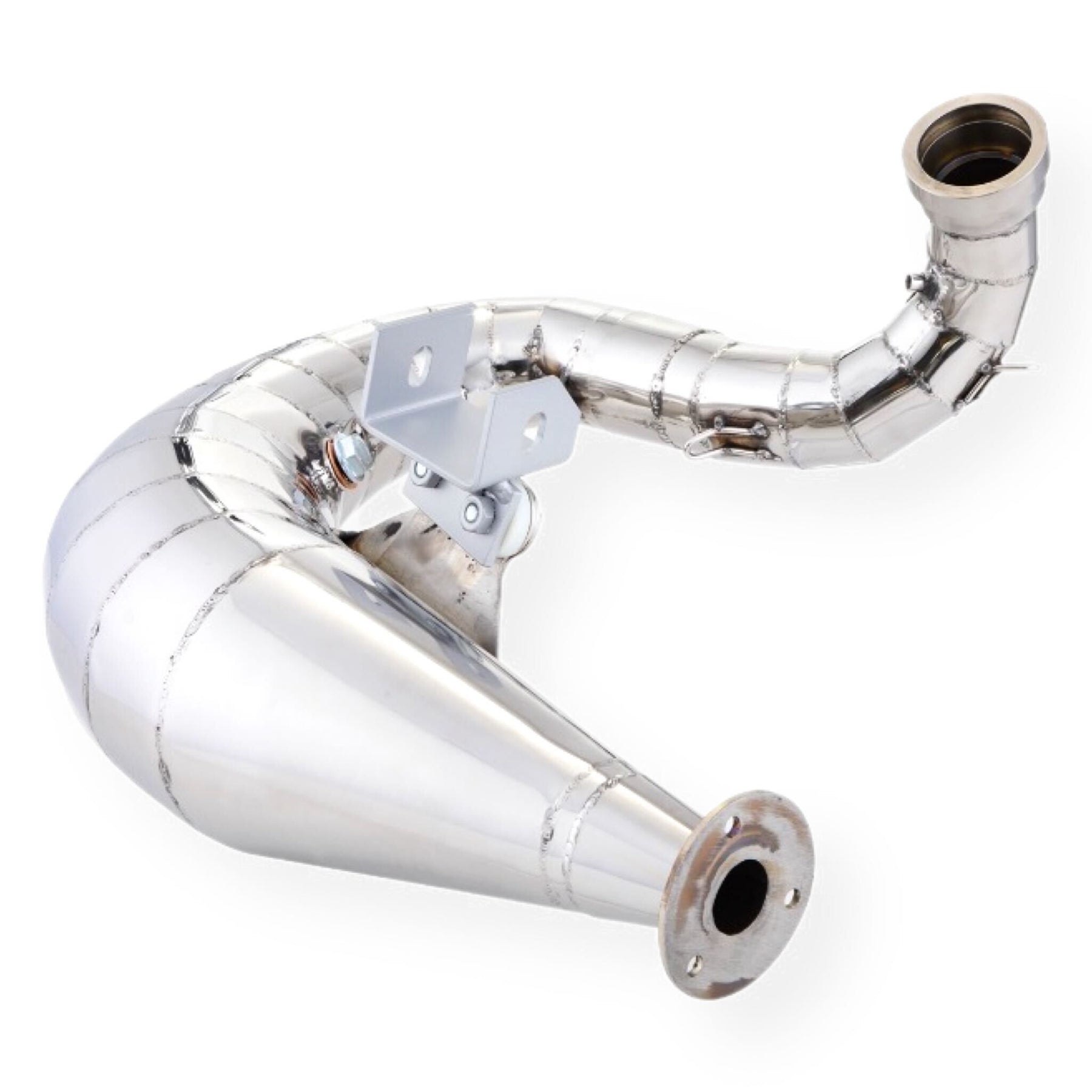 Vespa 200 Rally P200E PX200 E Lusso Cosa SIP Performance NORDSPEED Design Racing Exhaust - Stainless Steel Polished
