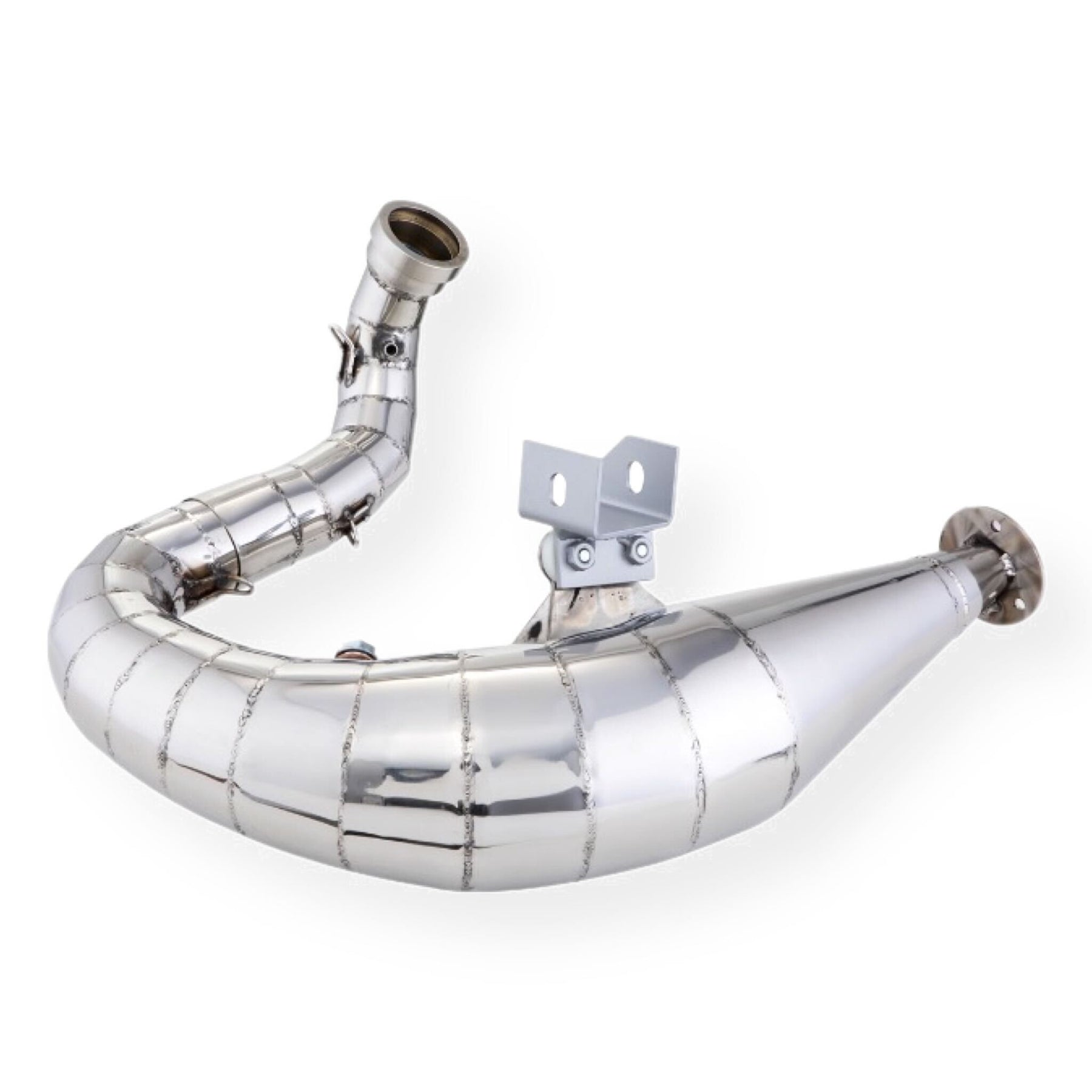 Vespa 200 Rally P200E PX200 E Lusso Cosa SIP Performance NORDSPEED Design Racing Exhaust - Stainless Steel Polished