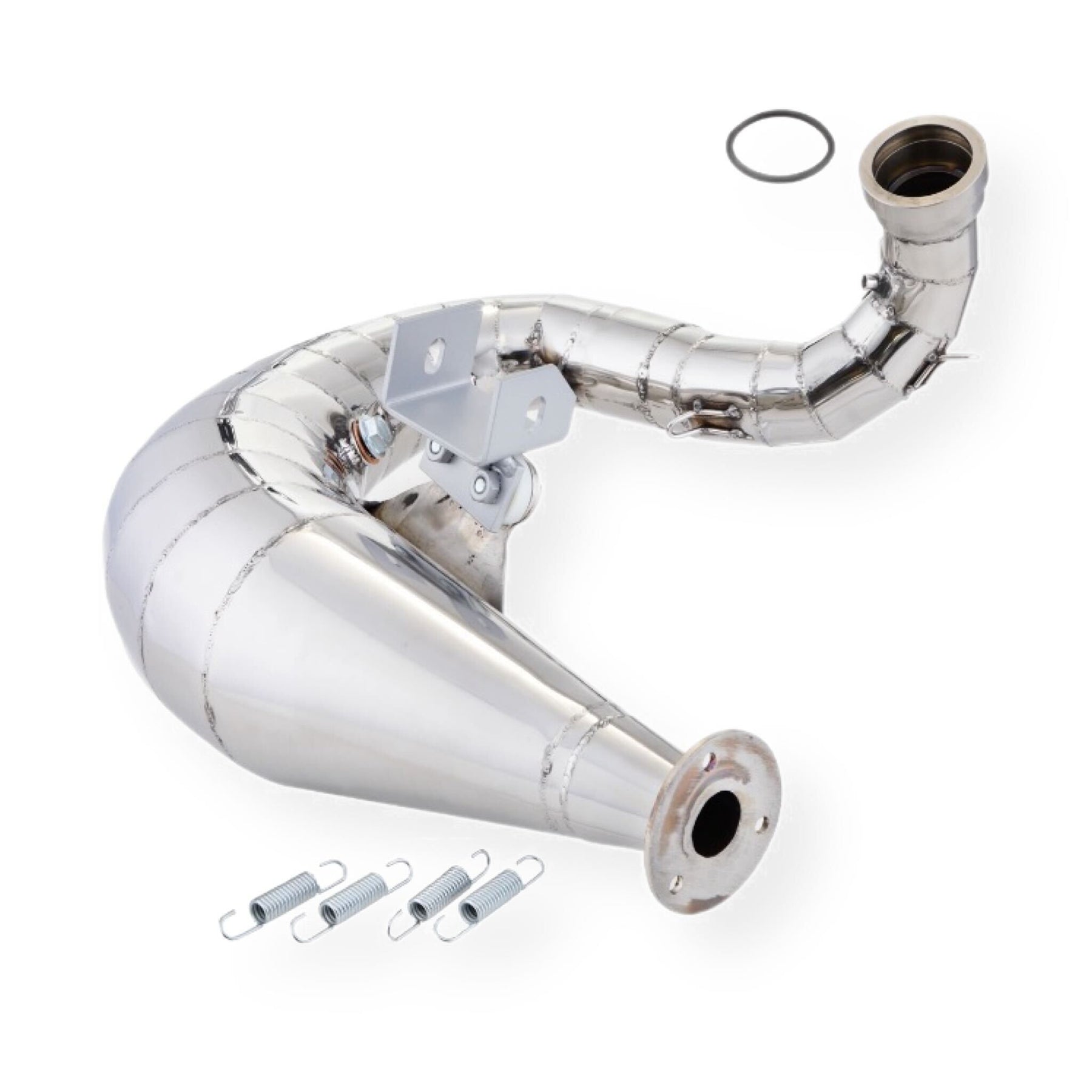 Vespa 200 Rally P200E PX200 E Lusso Cosa SIP Performance NORDSPEED Design Racing Exhaust - Stainless Steel Polished