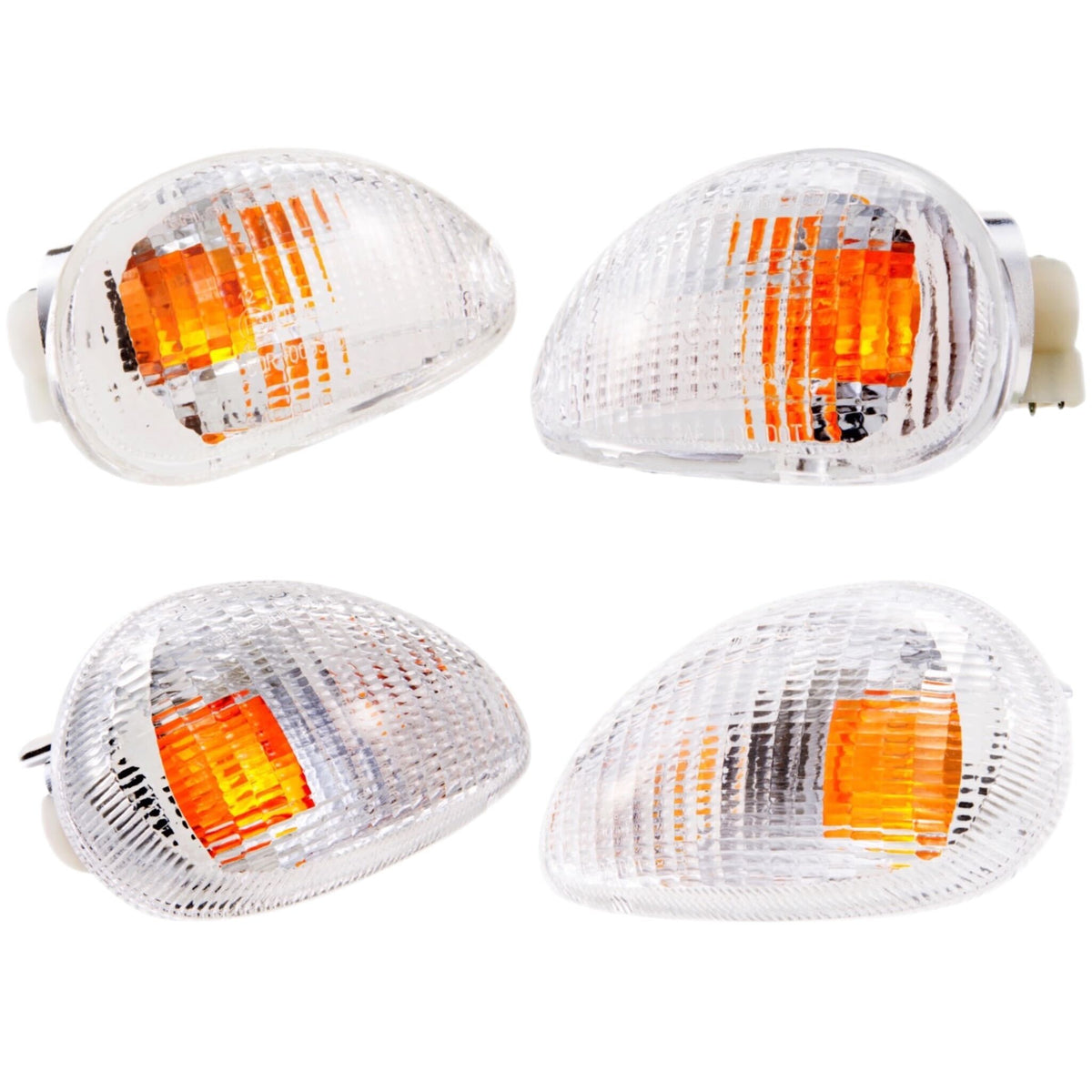 Vespa ET2 ET4 50 125 150 Front & Rear Indicator Set - Clear - Bosatta