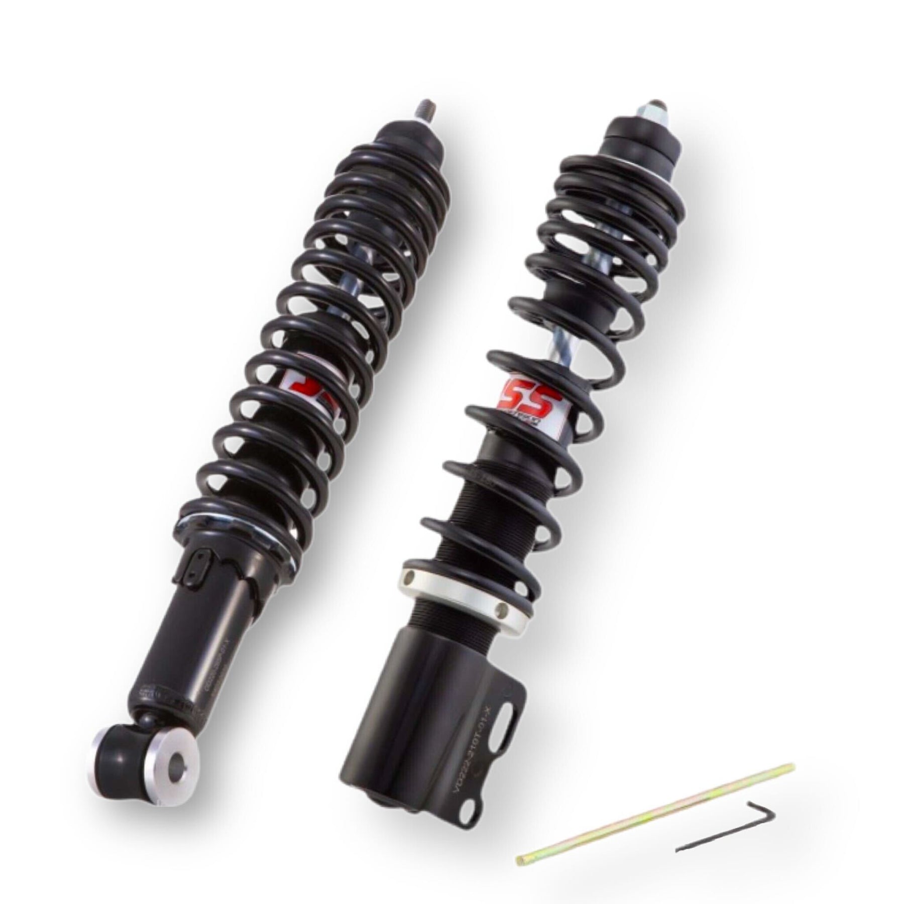 Vespa ET2 ET4 LX LXV S 50-150cc YSS Mono Series Front & Rear Shock Absorber - BlackX-Pro