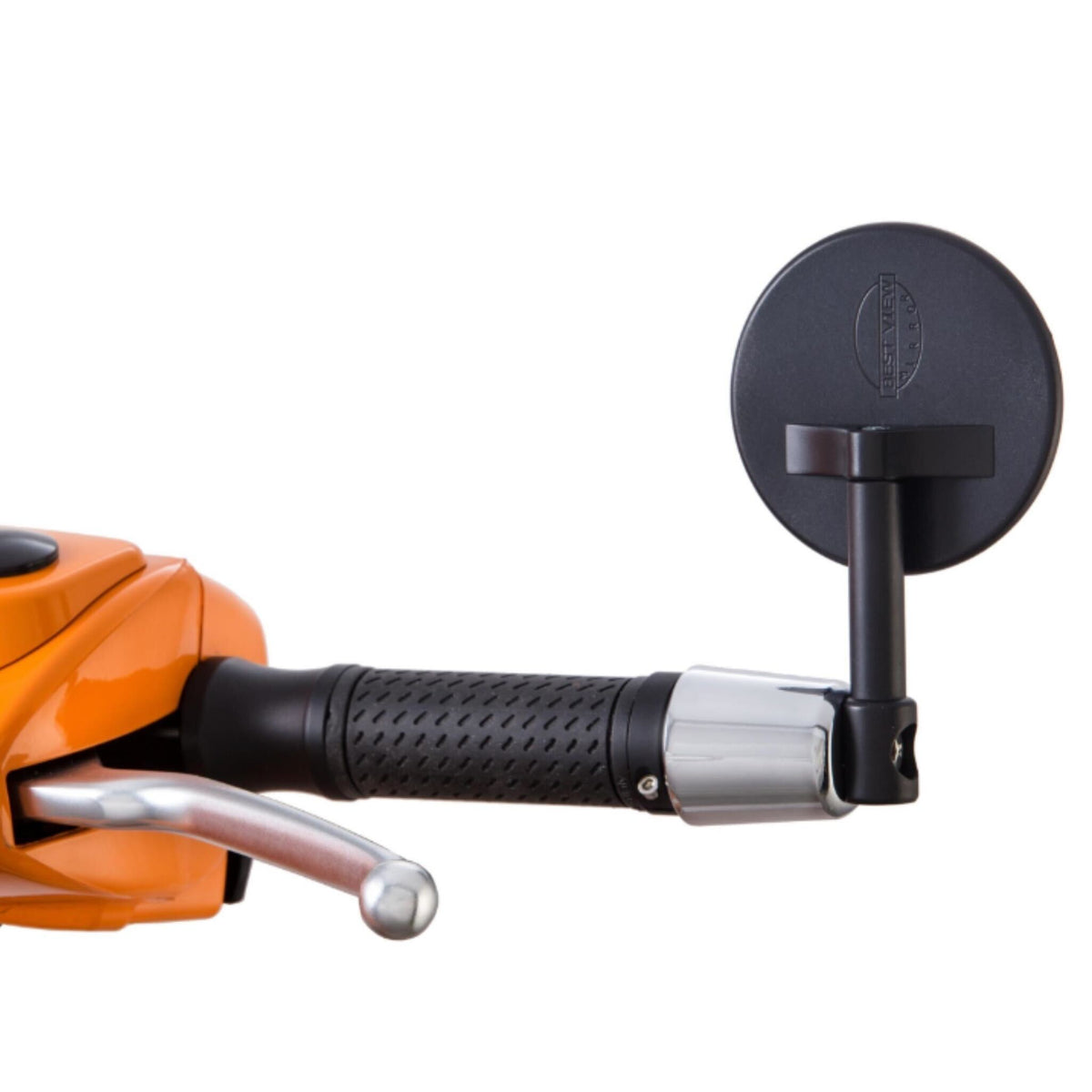 Vespa ET/LX/LXV/S/GTS Super/GTV Mini Rounded Left or Right Handlebar End Mirrors - Black