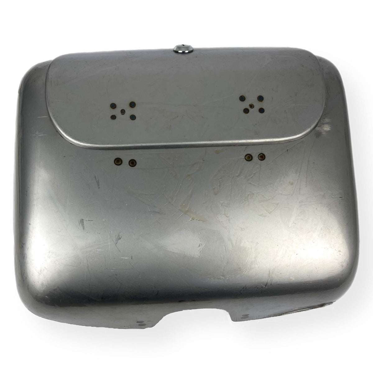 Vespa GS160 Glove Tool Box and Lid Assembly - Bare Metal