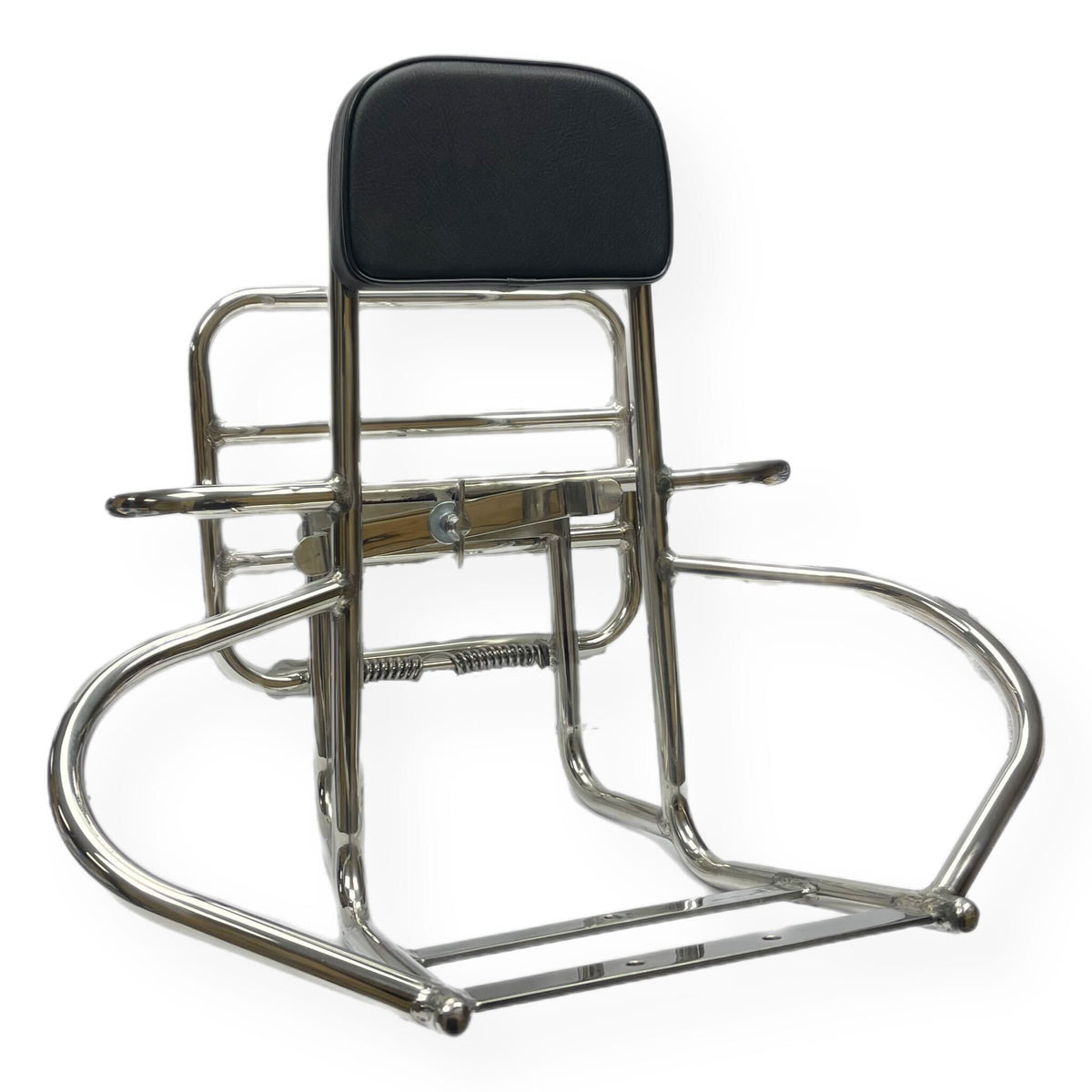 Vespa GS160 Polished Stainless 4 in 1 Rear Backrest And Carrier