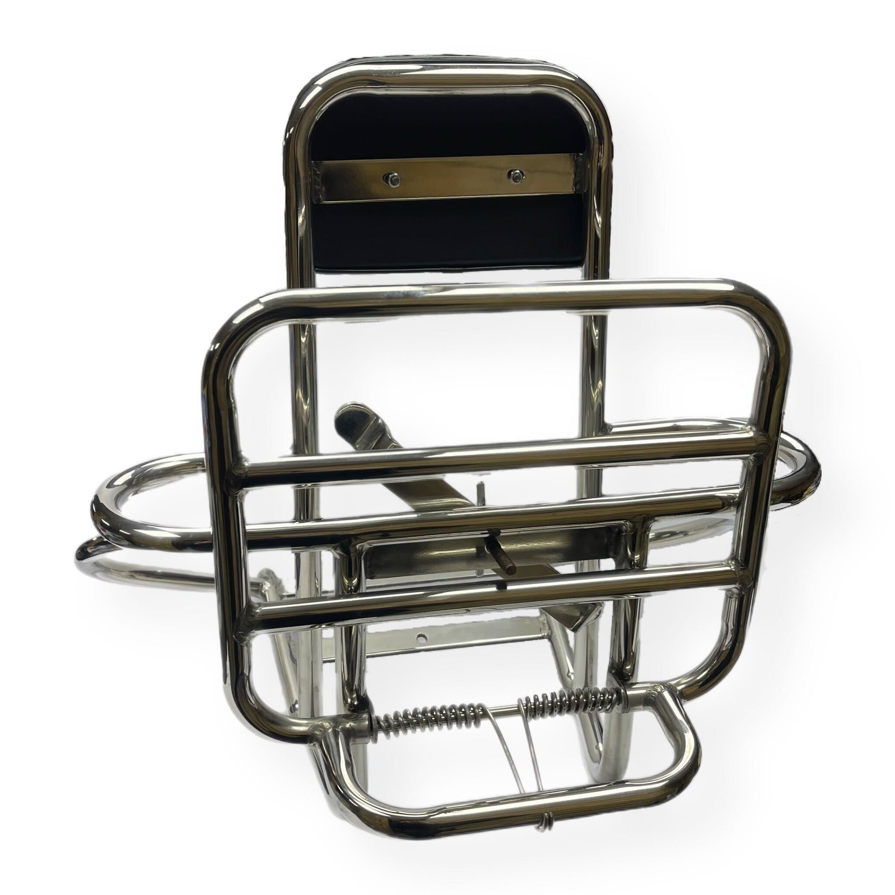Vespa GS160 Polished Stainless 4 in 1 Rear Backrest And Carrier