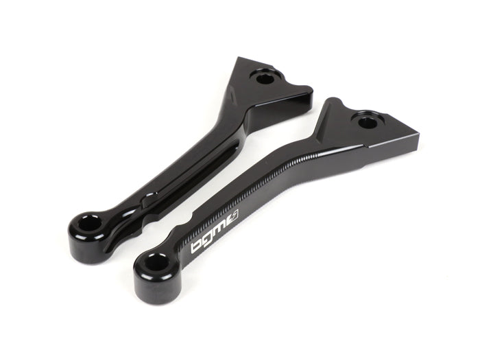 Vespa GTS GT GTL 125-300 BGM Pro CNC Short Brake Levers (130mm) Pair - Black
