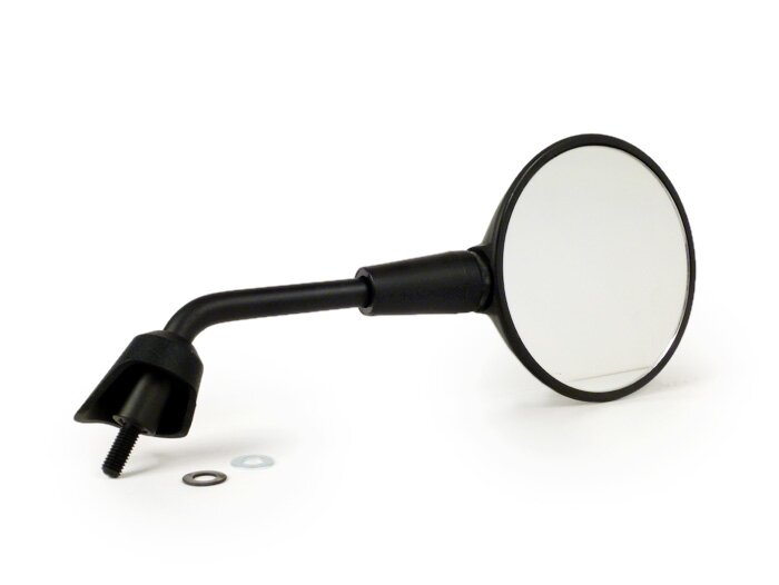 Vespa GTS 125-300 HPE (2019-) Sprint Primavera 50-150 Moto Nostra Shorty Right Hand Mirror - Matt Black