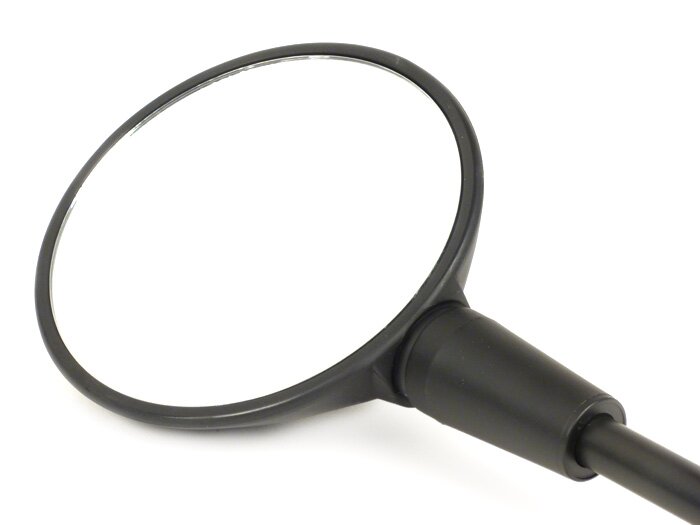 Vespa Primavera 50-125cc GTS HPE 2019 125-300cc Left Hand Round Mirror - Matt Black