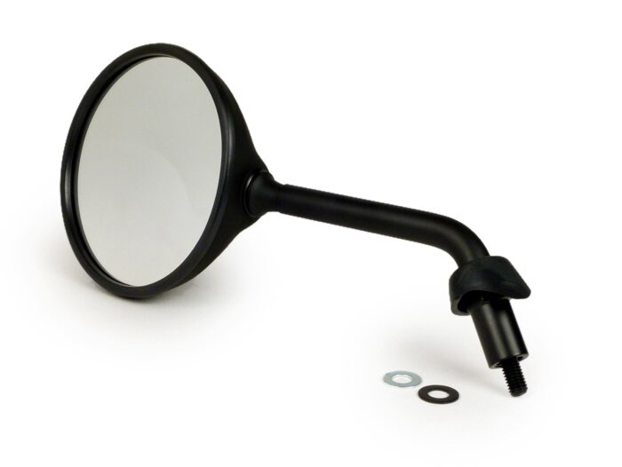 Vespa GTS 125-300cc GTL 125 Moto Nostra SHORTY Right & Left Hand Side Round Mirror - Matt Black