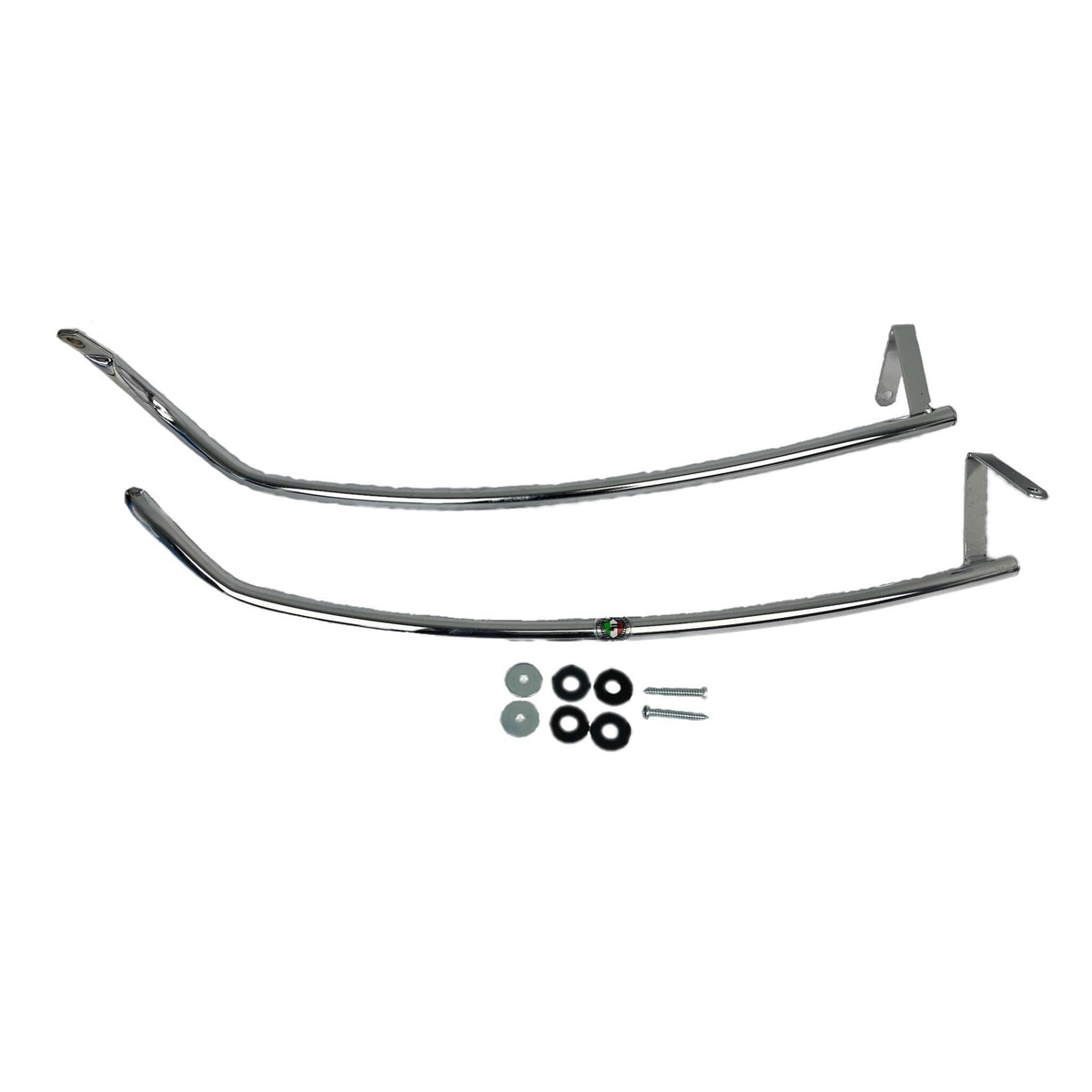 Vespa GTS GTV GT 125 250 300 Chrome Rear Crash Bar - Mono Tube - Cuppini