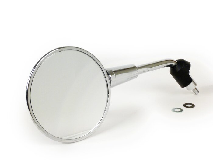 Vespa GTS 125-300 HPE (2019-) Sprint Primavera 50-150 Moto Nostra Shorty Left Hand Mirror - Chrome