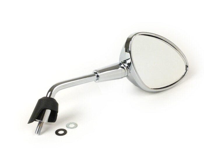 Vespa GTS 125-300 HPE (2019-) Sprint Primavera 50-150 Moto Nostra Shorty Mirror Right Hand - Chrome