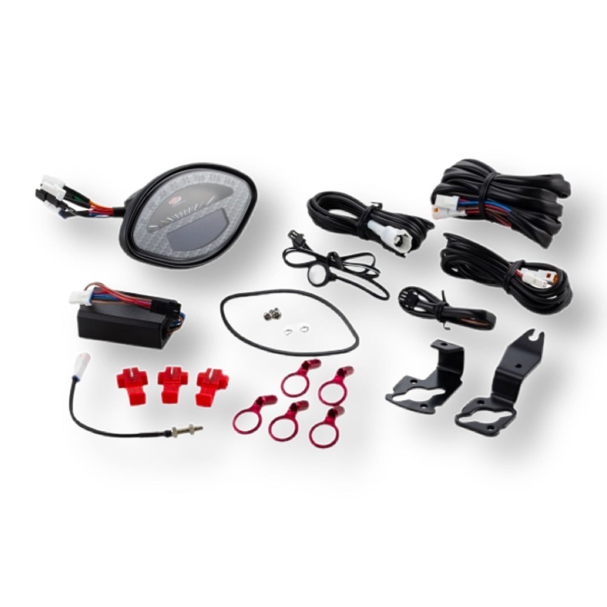 Vespa GT VBA VBB GL GS Sprint SS SIP Electronic Koso Speedometer Kit - Carbon