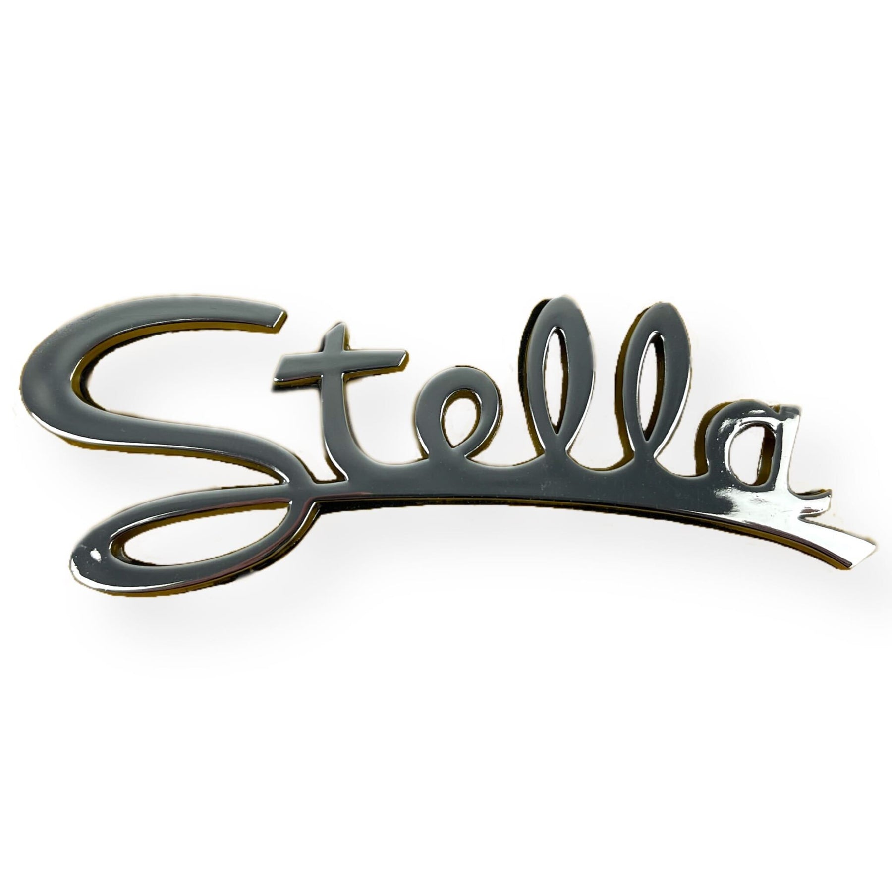 Vespa LML Leg Shield Stella Chrome Badge