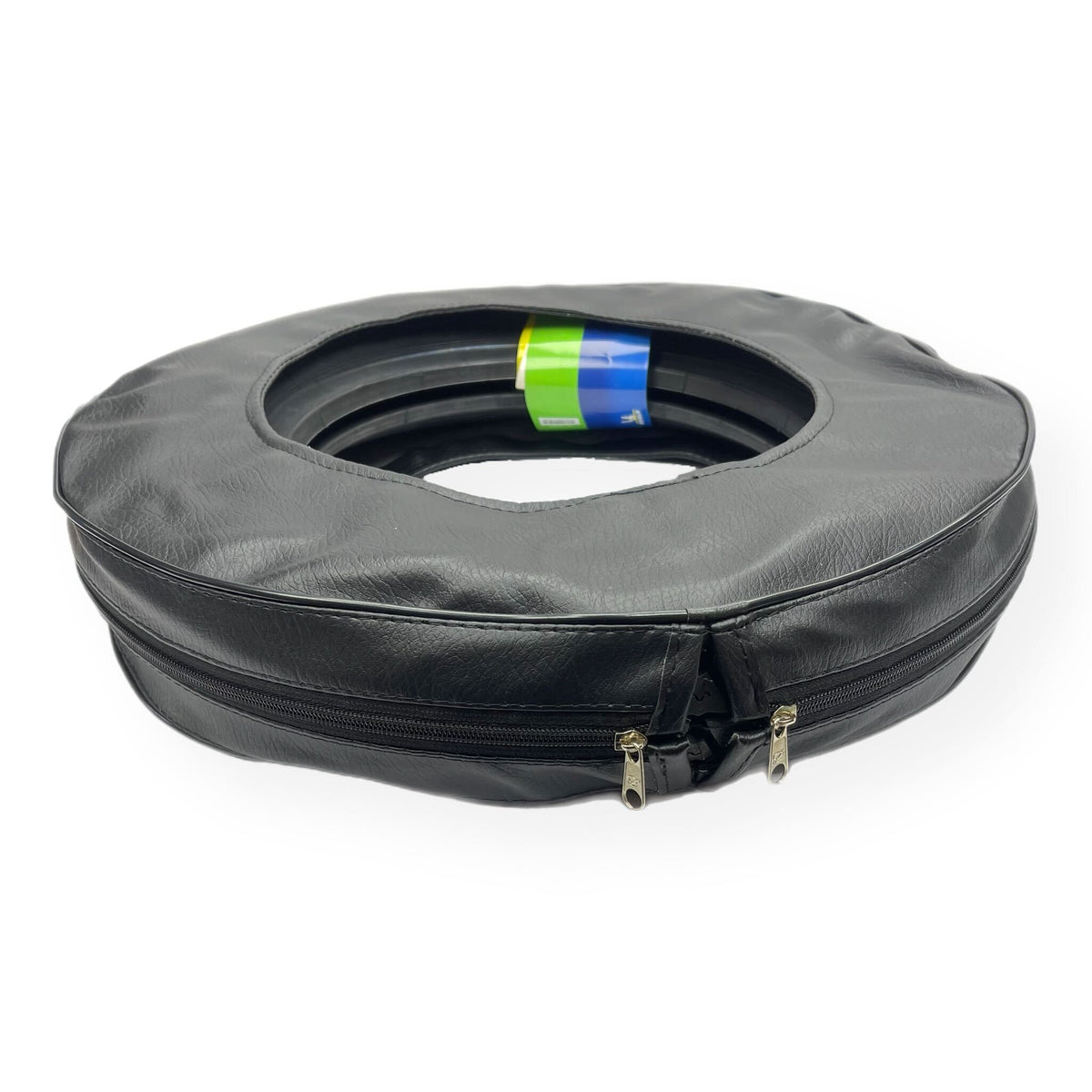 Vespa Lambretta 10" Inline Carrier Spare Wheel Cover - Black