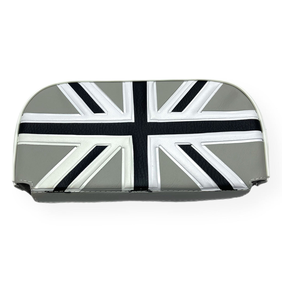 Vespa Lambretta Backrest Replacement Pad For Cuppini Carriers Black & White Union Jack