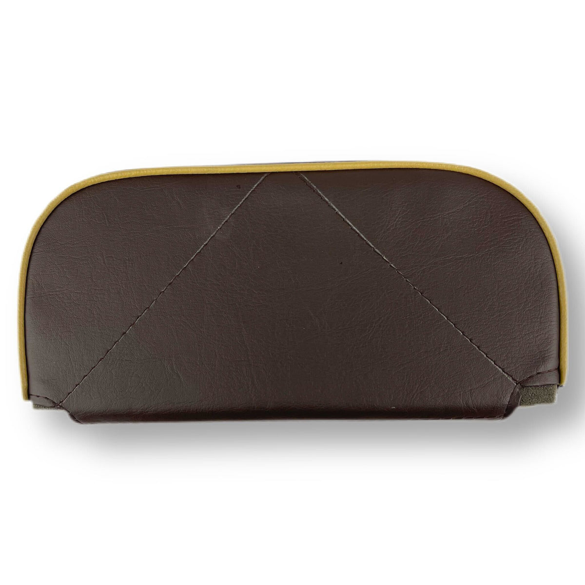 Vespa Lambretta Cuppini Carrier Backrest - Replacement Pad - Brown With Sand Piping