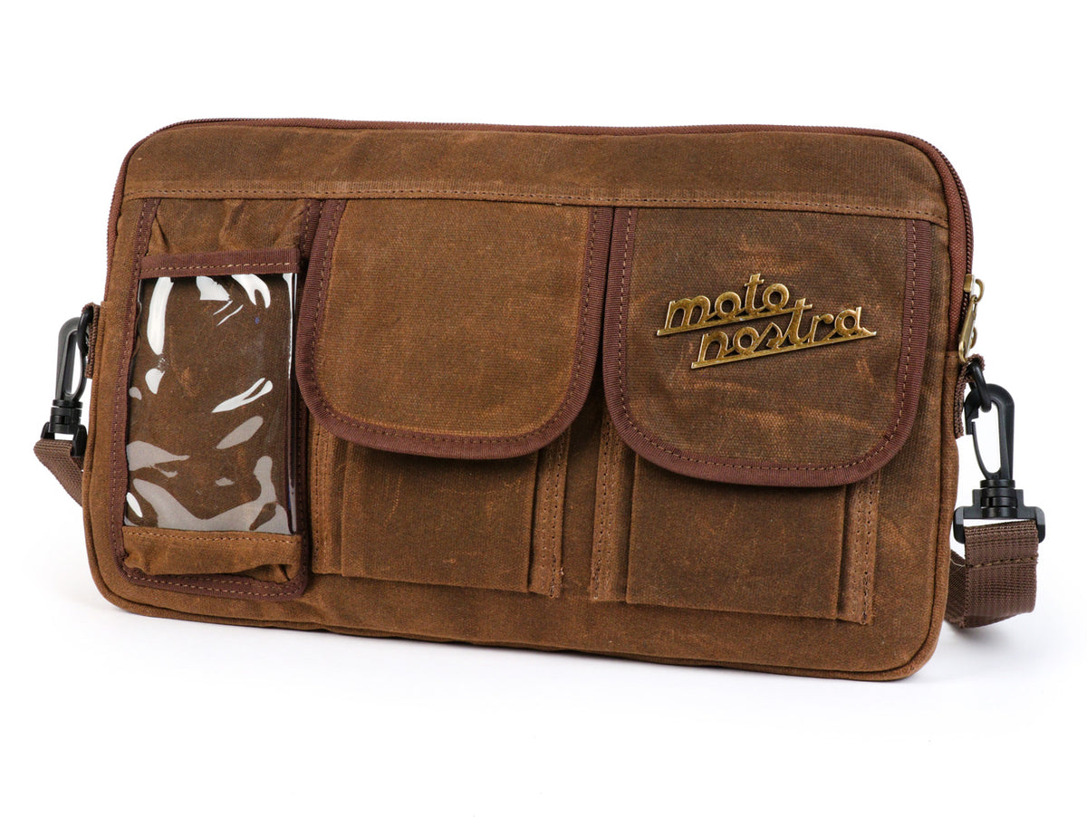 Vespa Lambretta GTS Moto Nostra Scooter Glovebox Bag - Brown