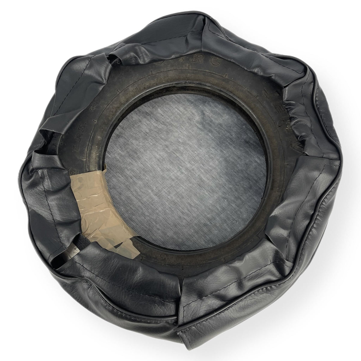 Vespa Lambretta Scooter 10" Spare Wheel Cover with Pocket - Black