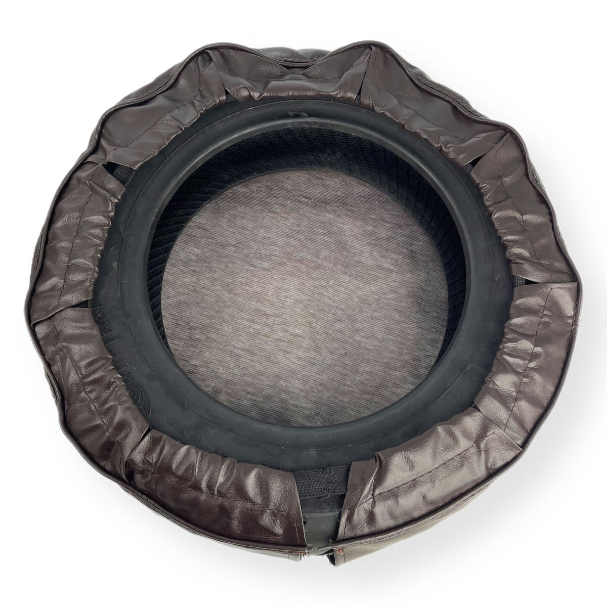 Vespa Lambretta Scooter 10" Spare Wheel Cover with Pocket - Brown