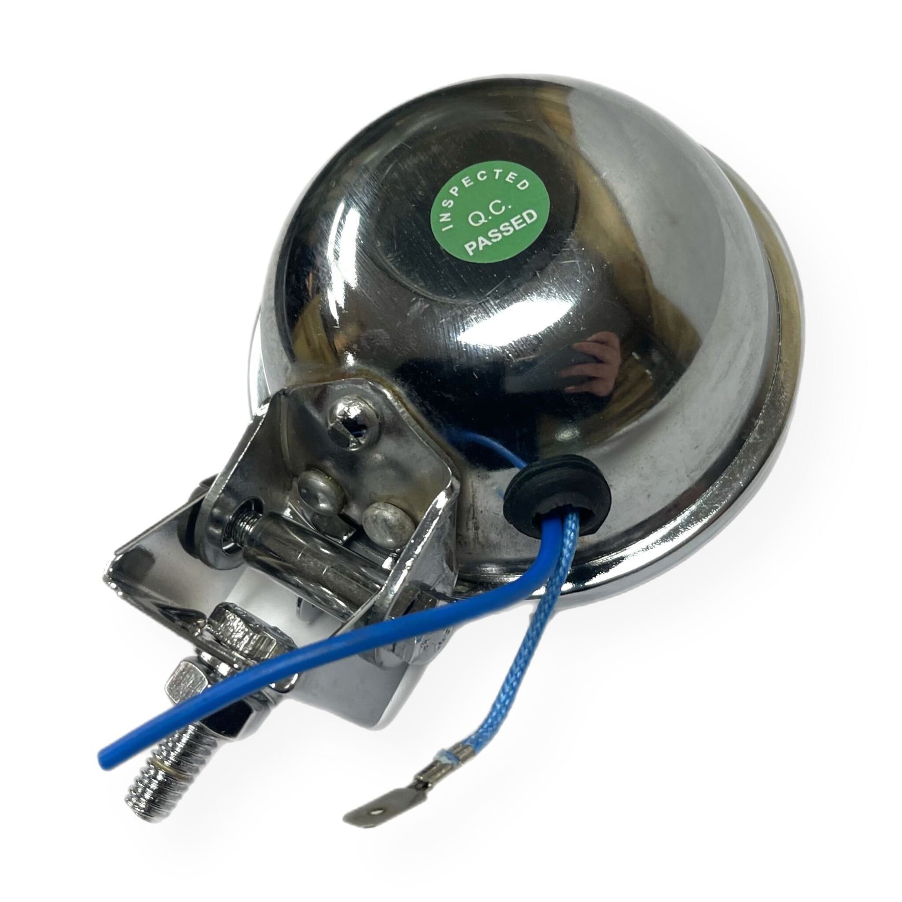 Vespa Lambretta Scooter Lamp Spot Light 9cm Hunter Style Chrome - Clear Lens