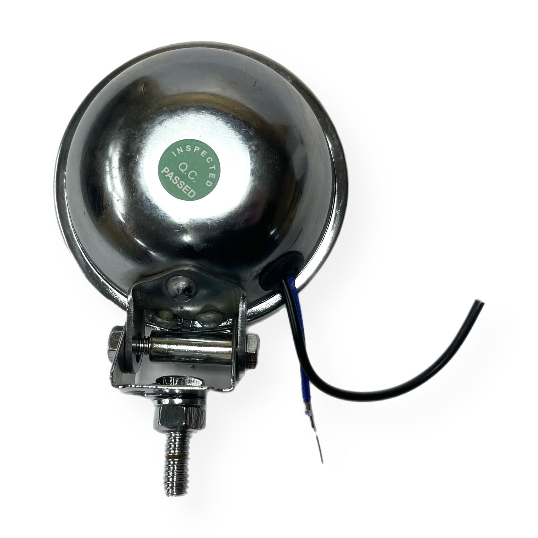 Vespa Lambretta Scooter Lamp Spot Light 9cm Hunter Style Chrome - Yellow Lens