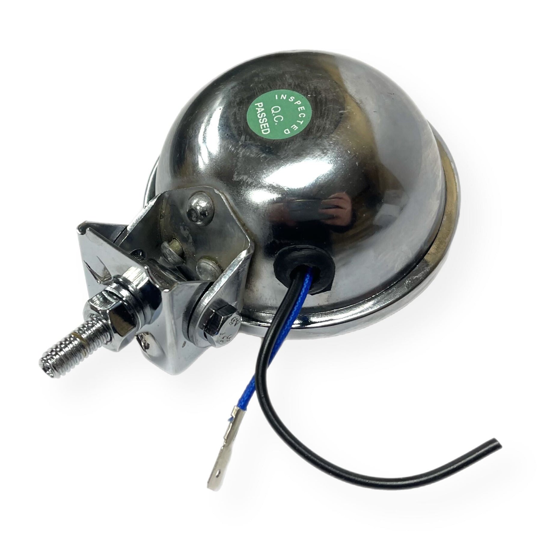 Vespa Lambretta Scooter Lamp Spot Light 9cm Hunter Style Chrome - Yellow Lens