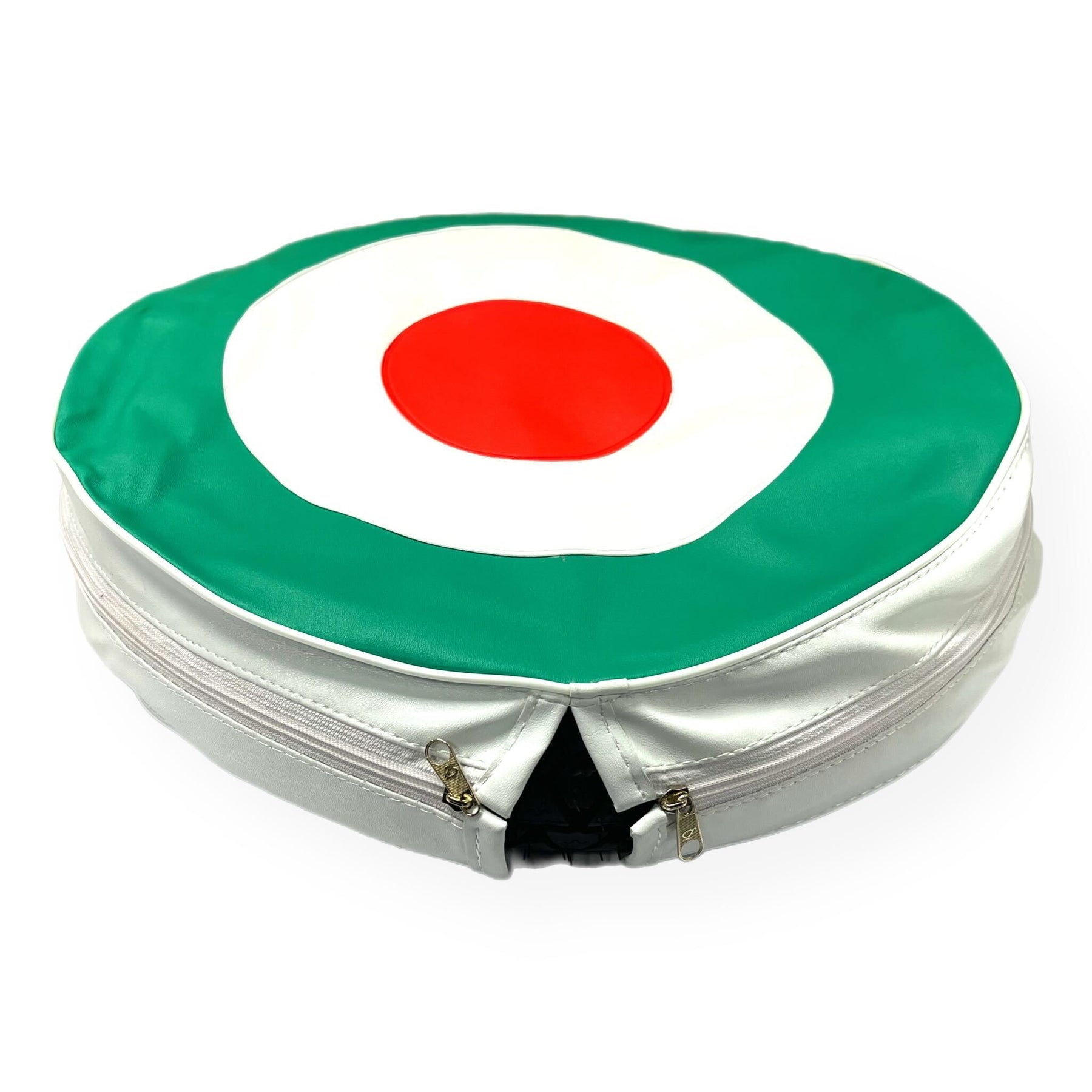 Vespa Lambretta Scooter Royal Alloy Scomadi Spare Wheel Cover 10" - MOD Target Italian Colours